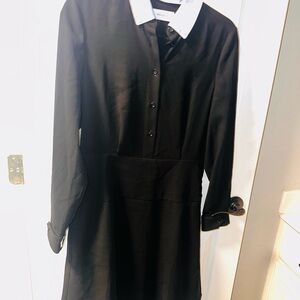 Coach Black Dress with Light Blue  Collar